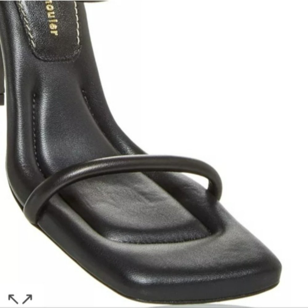 Proenza Schouler Square Toe High Heel Sandals Black -38.5 - Picture 5 of 9